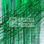 ARTICULOS PARA FIESTA CORTINA METALICA/MATE VERDE BANDERA