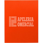 PASTAS P/ENCUADERNAR TRANSPARENTE RAYADO T.C JGO. NARANJA