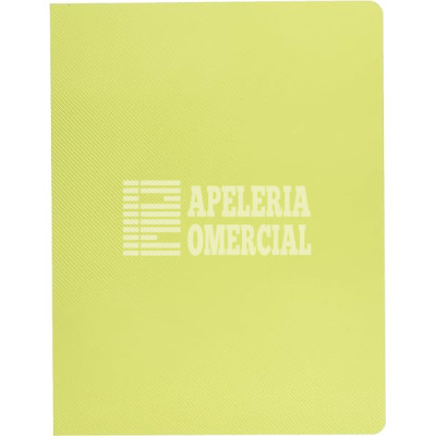 PASTAS P/ENCUADERNAR TRANSPARENTE RAYADO T.C JGO. AMARILLO